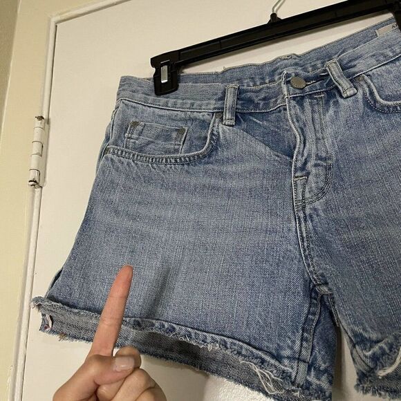 All Saints high waist medium was cotton denim shorts size US 27 - Picture 3 of 6
